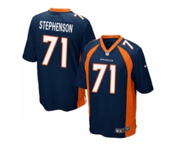 Men's Nike Denver Broncos #71 Donald Stephenson Game Navy Blue Alternate NFL Jersey