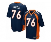 Men's Nike Denver Broncos #76 Max Garcia Game Navy Blue Alternate NFL Jersey