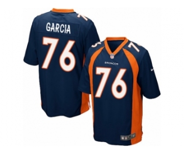 Men's Nike Denver Broncos #76 Max Garcia Game Navy Blue Alternate NFL Jersey