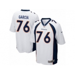 Men's Nike Denver Broncos #76 Max Garcia Game White NFL Jersey