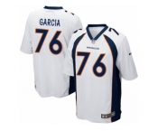 Men's Nike Denver Broncos #76 Max Garcia Game White NFL Jersey