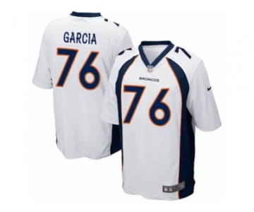 Men's Nike Denver Broncos #76 Max Garcia Game White NFL Jersey