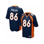 Men's Nike Denver Broncos #86 John Phillips Game Navy Blue Alternate NFL Jersey