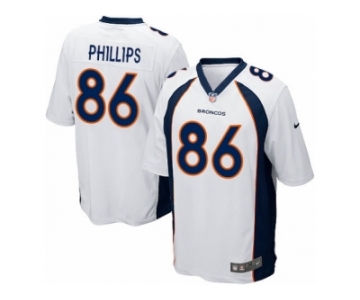 Men's Nike Denver Broncos #86 John Phillips Game White NFL Jersey