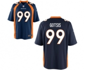 Men's Nike Denver Broncos #99 Adam Gotsis Game Navy Blue Alternate NFL Jersey