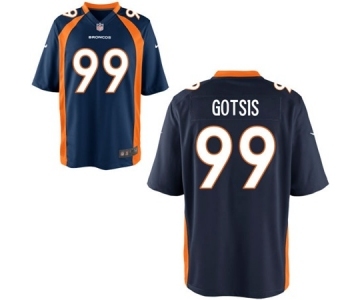 Men's Nike Denver Broncos #99 Adam Gotsis Game Navy Blue Alternate NFL Jersey