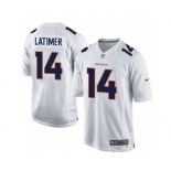 nike nfl jerseys denver broncos #14 latimer white[new game]