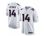 nike nfl jerseys denver broncos #14 latimer white[new game]