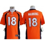 nike nfl jerseys denver broncos #18 manning orange[game c patch]