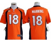 nike nfl jerseys denver broncos #18 manning orange[game c patch]