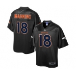 nike nfl jerseys denver broncos #18 peyton manning black reverse fashion[game]