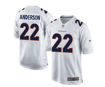 nike nfl jerseys denver broncos #22 anderson white[new game]