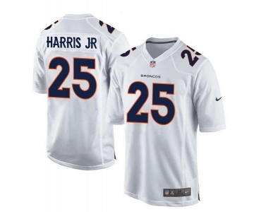 nike nfl jerseys denver broncos #25 harris jr white[new game]