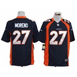 nike nfl jerseys denver broncos #27 moreno blue[game]