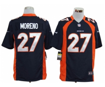 nike nfl jerseys denver broncos #27 moreno blue[game]