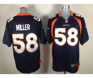 nike nfl jerseys denver broncos #58 miller blue[game]