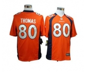 nike nfl jerseys denver broncos #80 thomas orange[game]