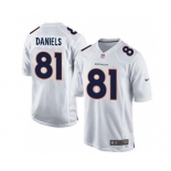 nike nfl jerseys denver broncos #81 daniels white[new game]