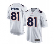 nike nfl jerseys denver broncos #81 daniels white[new game]