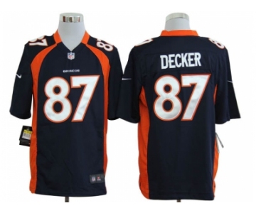 nike nfl jerseys denver broncos #87 eric decker blue[game]