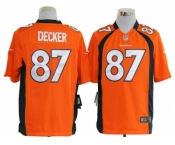 nike nfl jerseys denver broncos #87 eric decker orange[game]