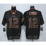 Men Nike Denver Broncos #12 Paxton Lynch Lights Out Black Elite Jerseys