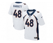 Men Nike Denver Broncos #48 Shaquil Barrett Elite White NFL Jersey