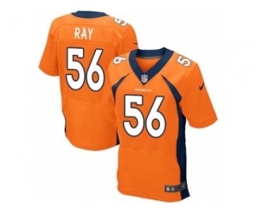 Men Nike Denver Broncos #56 Shane Ray Elite Orange Team Color NFL Jersey