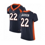 Men's Denver Broncos #22 Kareem Jackson Navy Blue Alternate Vapor Untouchable Elite Player Football Jersey