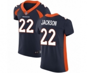 Men's Denver Broncos #22 Kareem Jackson Navy Blue Alternate Vapor Untouchable Elite Player Football Jersey