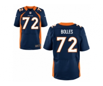 Men's Denver Broncos #72 Garett Bolles Nike Blue 2017 Draft Pick Elite Jersey