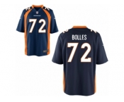 Men's Denver Broncos #72 Garett Bolles Nike Blue 2017 Draft Pick Game Jersey