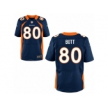 Men's Denver Broncos #80 Jake Butt Nike Blue 2017 Draft Pick Elite Jersey