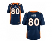 Men's Denver Broncos #80 Jake Butt Nike Blue 2017 Draft Pick Elite Jersey