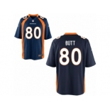 Men's Denver Broncos #80 Jake Butt Nike Blue 2017 Draft Pick Game Jersey