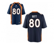 Men's Denver Broncos #80 Jake Butt Nike Blue 2017 Draft Pick Game Jersey