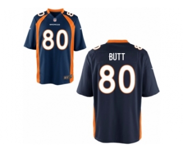 Men's Denver Broncos #80 Jake Butt Nike Blue 2017 Draft Pick Game Jersey