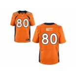 Men's Denver Broncos #80 Jake Butt Nike Orange 2017 Draft Pick Elite Jersey