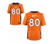 Men's Denver Broncos #80 Jake Butt Nike Orange 2017 Draft Pick Elite Jersey