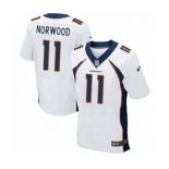 Men's Nike Denver Broncos #11 Jordan Norwood Elite White NFL Jersey