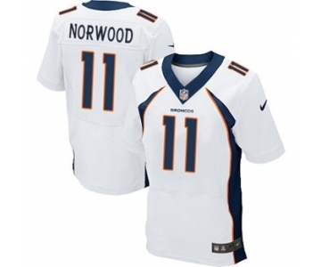 Men's Nike Denver Broncos #11 Jordan Norwood Elite White NFL Jersey