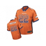 Men's Nike Denver Broncos #22 C.J. Anderson Elite Orange Drift Fashion NFL Jersey