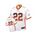 Men's Nike Denver Broncos #22 C.J. Anderson Elite White Drift Fashion NFL Jersey