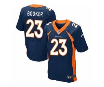 Men's Nike Denver Broncos #23 Devontae Booker Elite Navy Blue Alternate NFL Jersey