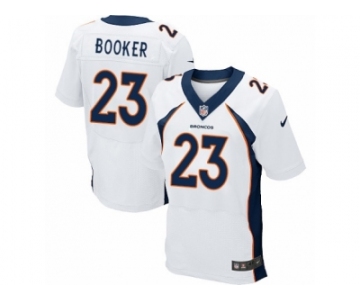 Men's Nike Denver Broncos #23 Devontae Booker Elite White NFL Jersey