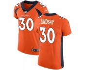 Men's Nike Denver Broncos #30 Phillip Lindsay Orange Team Color Vapor Untouchable Elite Player NFL Jersey