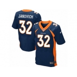 Men's Nike Denver Broncos #32 Andy Janovich Elite Navy Blue Alternate NFL Jersey