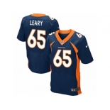 Men's Nike Denver Broncos #65 Ronald Leary Elite Navy Blue Alternate NFL Jersey