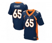 Men's Nike Denver Broncos #65 Ronald Leary Elite Navy Blue Alternate NFL Jersey