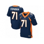 Men's Nike Denver Broncos #71 Donald Stephenson Elite Navy Blue Alternate NFL Jersey